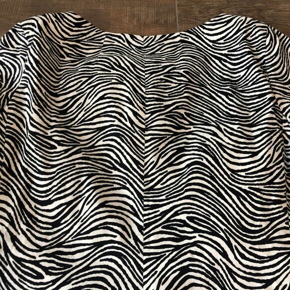 e.col.o.g.ie Zebra Print Button Down Blazer Jacket Coat Size 3X - Picture 5 of 7